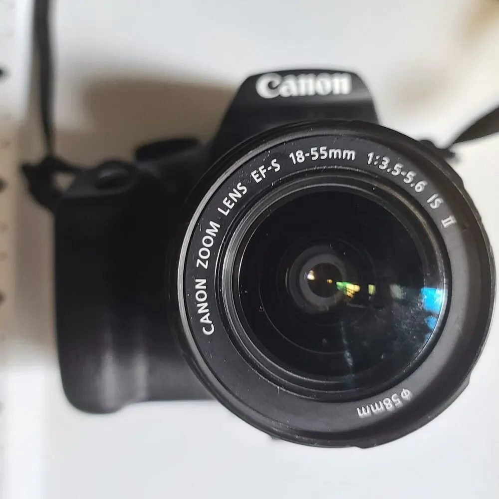 Canon EOS Rebel T7 EF-S 18–55mm f/3.5–5.6 IS II Digital SLR Camera - Black...
